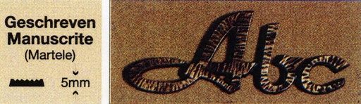 Type Geschreven manuscrite
